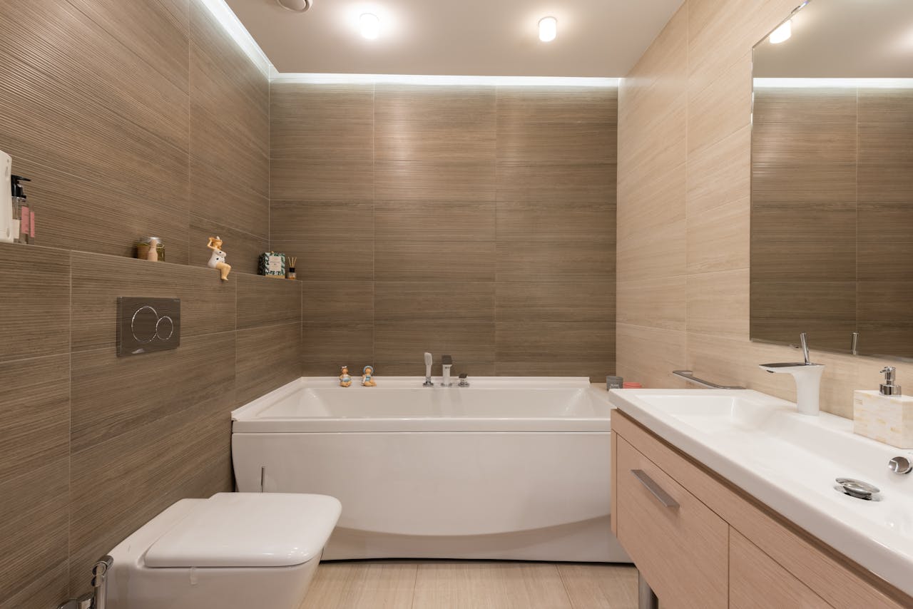 condo bathroom renovation with modern shower and vanity in Toronto